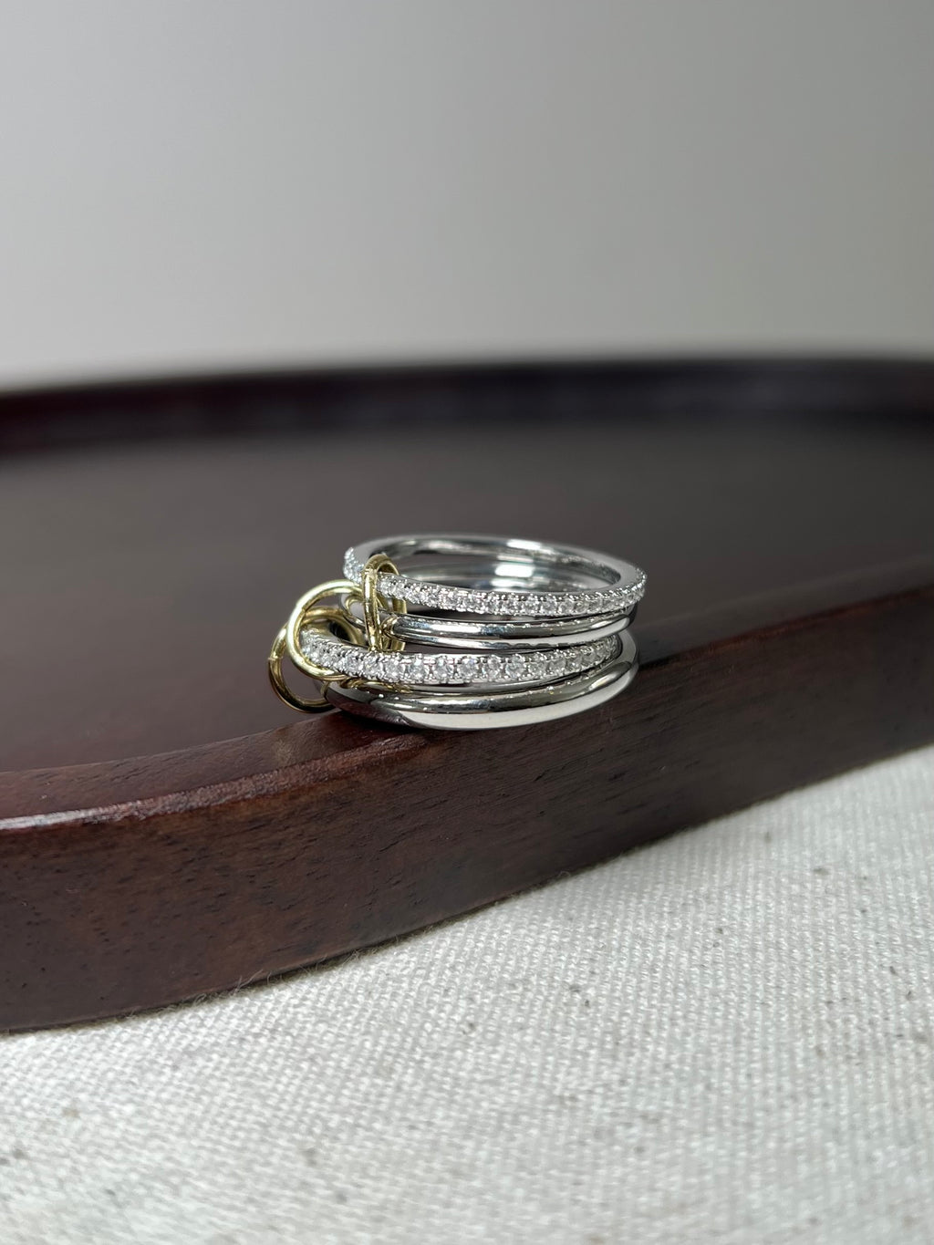White Stack Ring