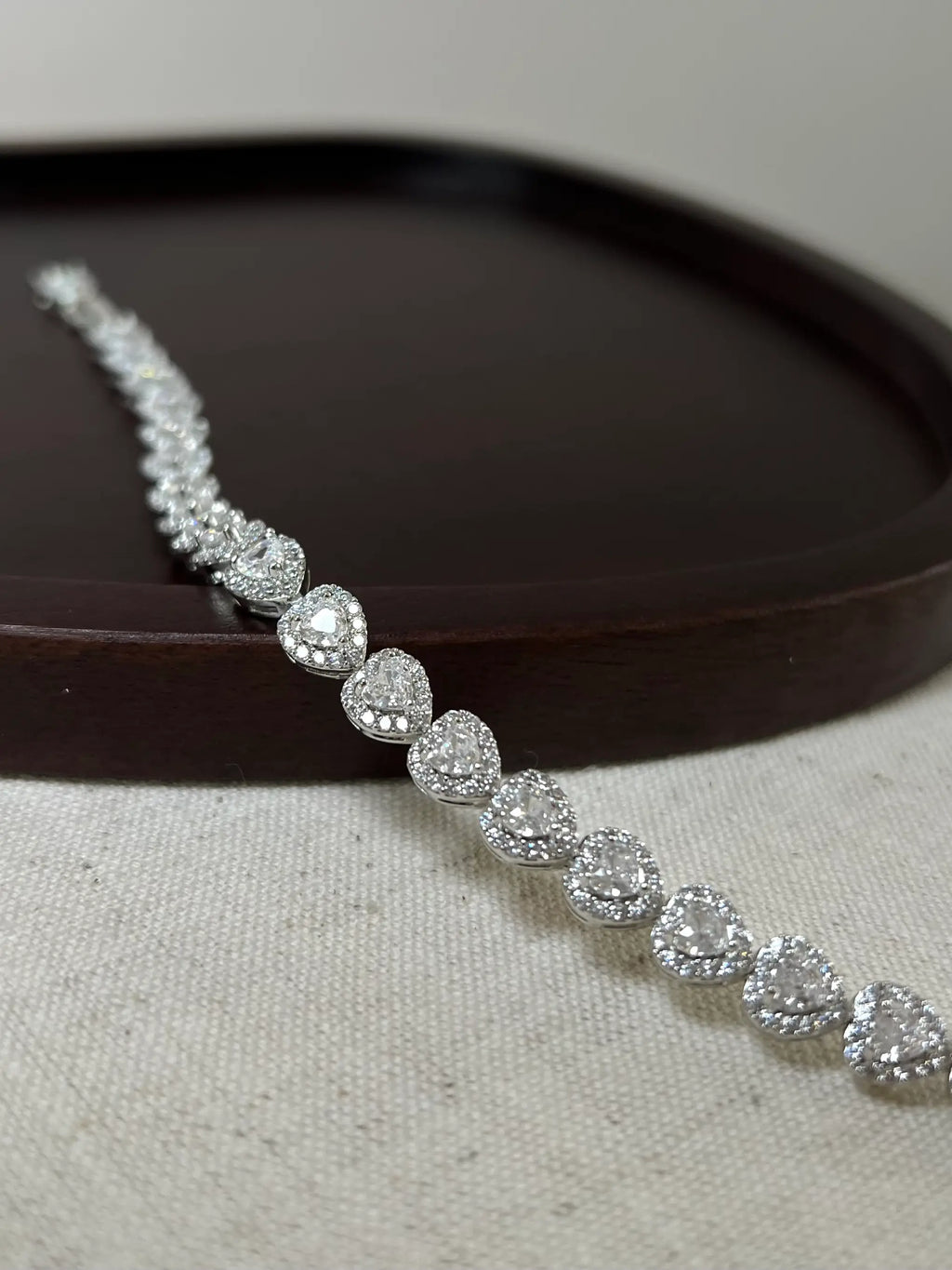 Diamond Heart Armband