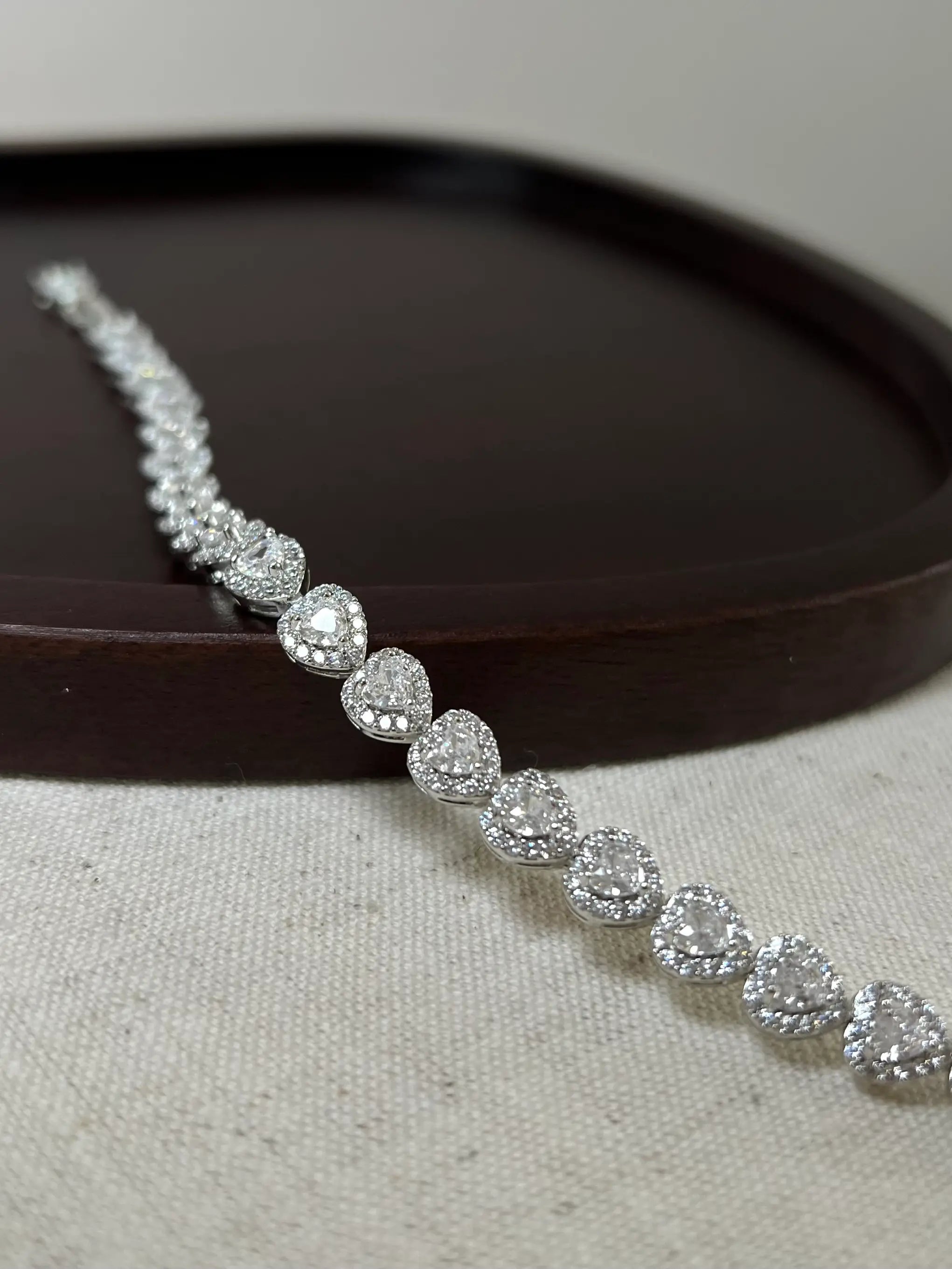 Diamond Heart Armband