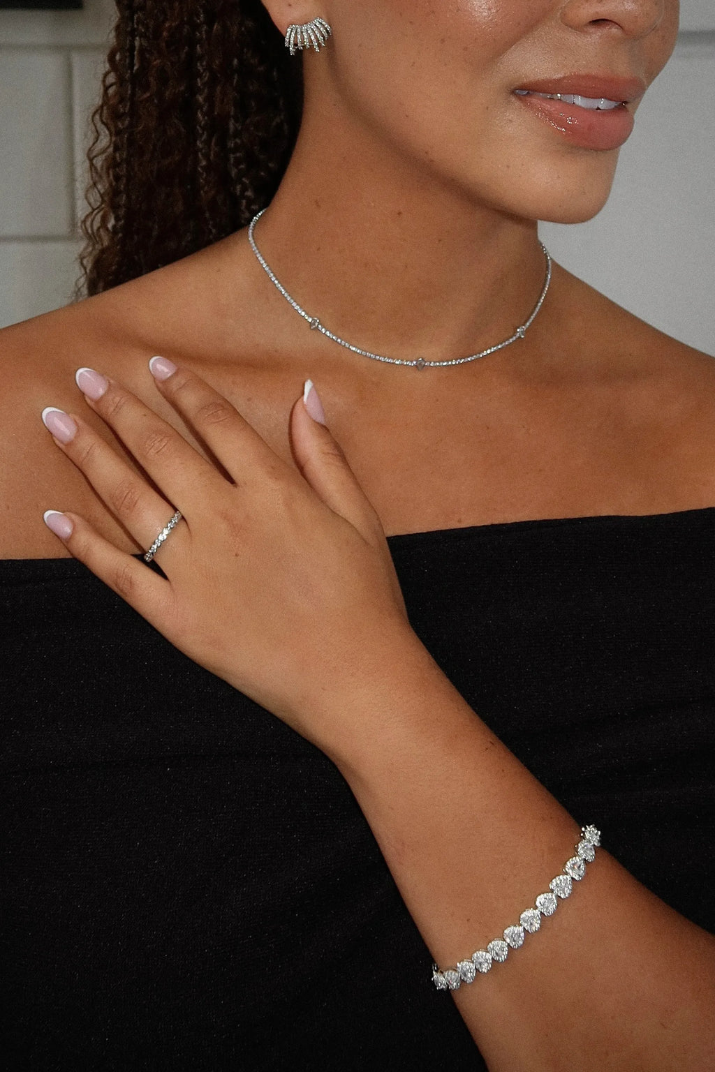 Diamond Heart Armband